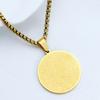 Elegant Arabic Calligraphy Necklace with Ayatul Kursi Pendant Stainless Steel Clavicle Chain Jewelry for Men and Women
