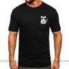 Cool Cat Logo T-Shirt 100% Cotton Minimalist Feline Symbol Tee for Men and Women Streetwear Essentials
