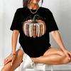 Fall Book Pumpkin Halloween Shirt Halloween Book Lover Gift TShirt Creative Pumpkin Book TShirt Women Daily Life Printed Tee