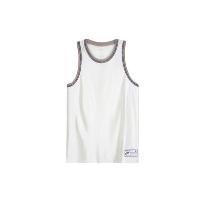 Dri-FIT Баскетбольная майка с круглым вырезом и принтом, мужские топы, белые DQ5655-133