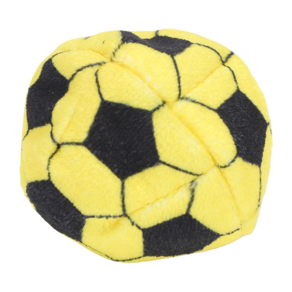 Soccer Hackys Sack Soft Plush Comfortable Grip Soccer Footbag Wear Resistance for Kids Adults Yellow Black