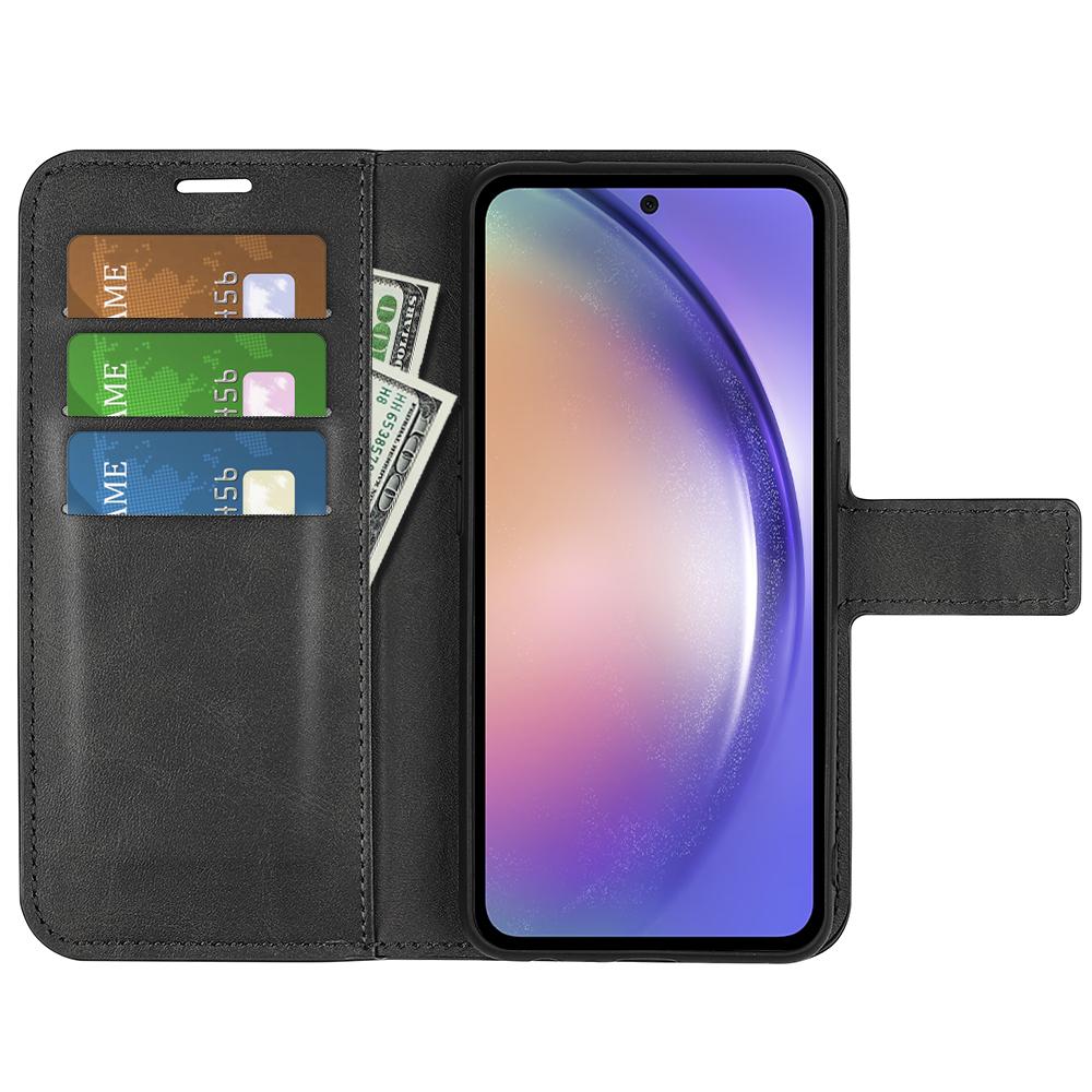 

Wallet Case for Samsung Galaxy A55 5G Magnetic Flip PU Leather Phone Cover Grey
