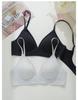 French Seamless Wire-Free Push-Up Triangle Bralette - Breathable, Skin-Friendly Cotton, Anti-Sag Design
