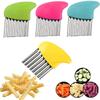 Potato Cutter Chips French Fry Maker Peeler Cut Dough Fruit Vegetable Kitchen Accessories Tool Chopper Crinkle Wavy Slicer7