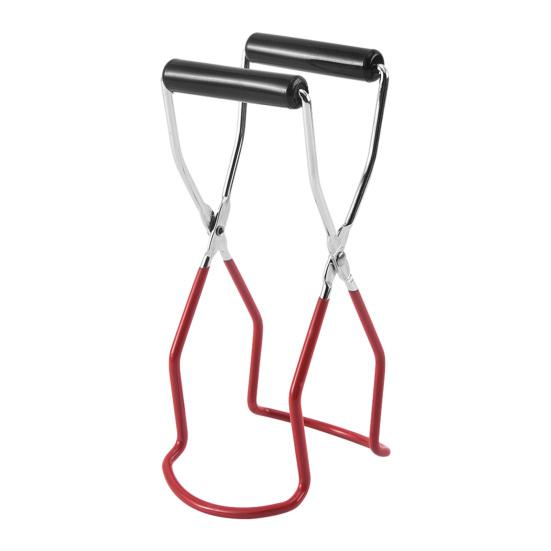 

Hot Plate Gripper Heat-Resistant Canning Jar Bowl Lifter with Non-Slip Grip Multi-Function Kitchen Tongs for Pressure Cooker Dish Bottle красный