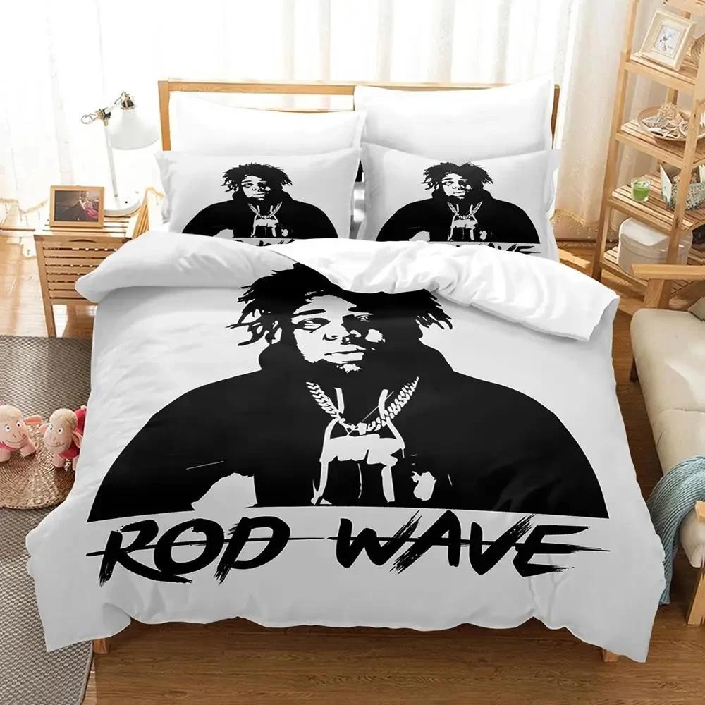 3D-tryck Rappare Rod Wave Sängkläder Påslakan Sängset Täcke Örngott Täcke King Queen Size Pojkar Vuxna Sängklädesset