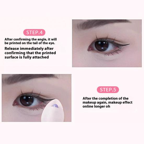 2.1ML Dobbeltsidig Presisjons Eyeliner Stempel Langvarig Vanntett Smudge-sikker Flytende Eyeliner Penn Enkel Cats Eye Mal Sminkeverktøy