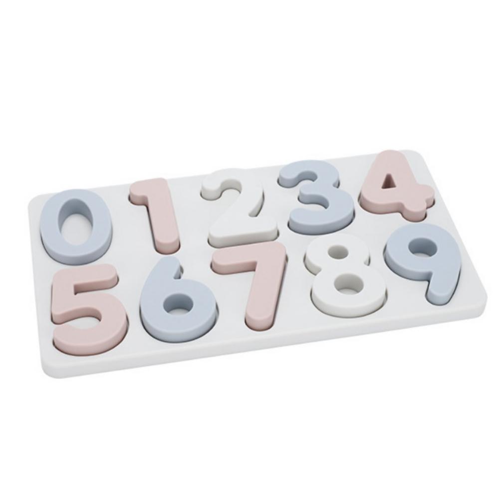 

3D Design Montessori Puzzle Board Silicone Number Matching Games Early Education Digital Toy