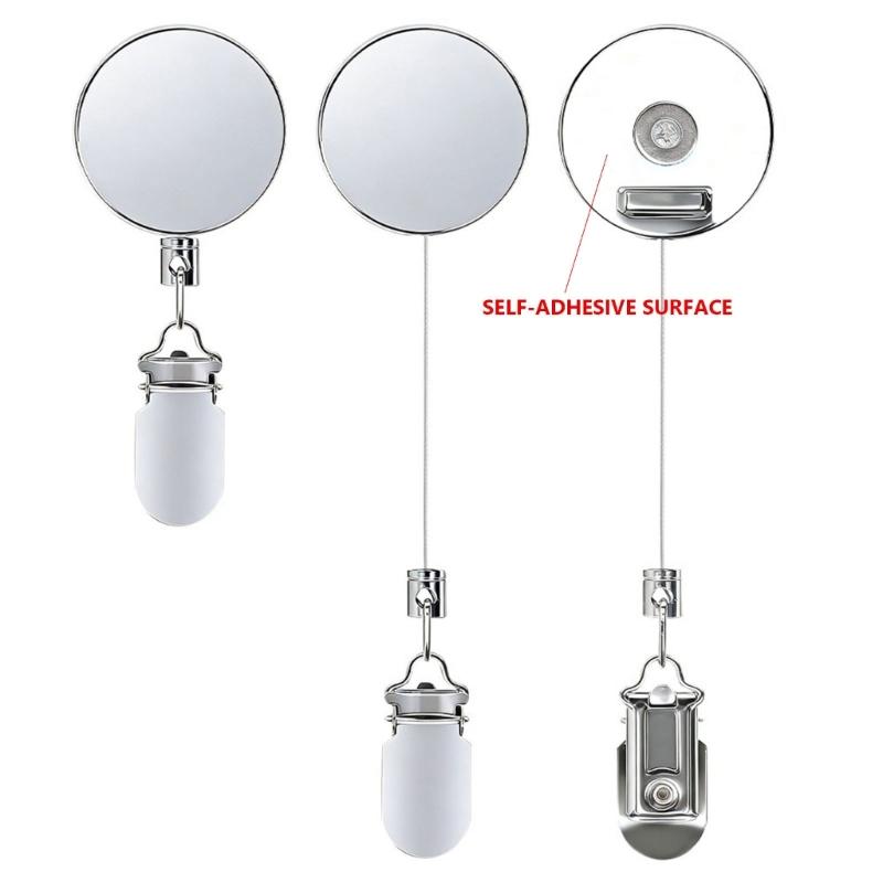 Retractable Wire Rope Towel Clip With Suction Cup Strong Adhesive Towel Hangers For Bathroom Kitchen And Travel Use