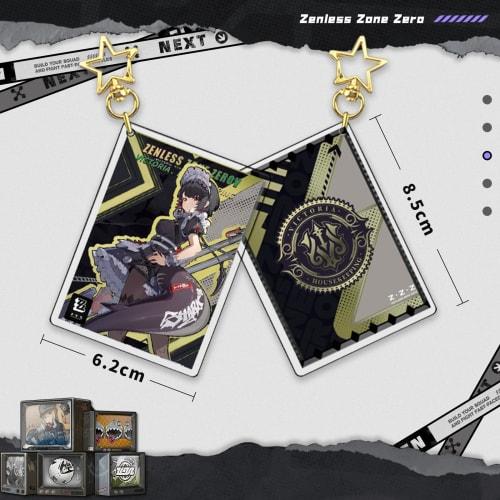DIROLVON Zenless Zone Zero Goods Ellen Lucky Bag Set with Badge, Acrylic Stand, Backpack, Keybolter, Birthday Gift (Ellen Joe)
