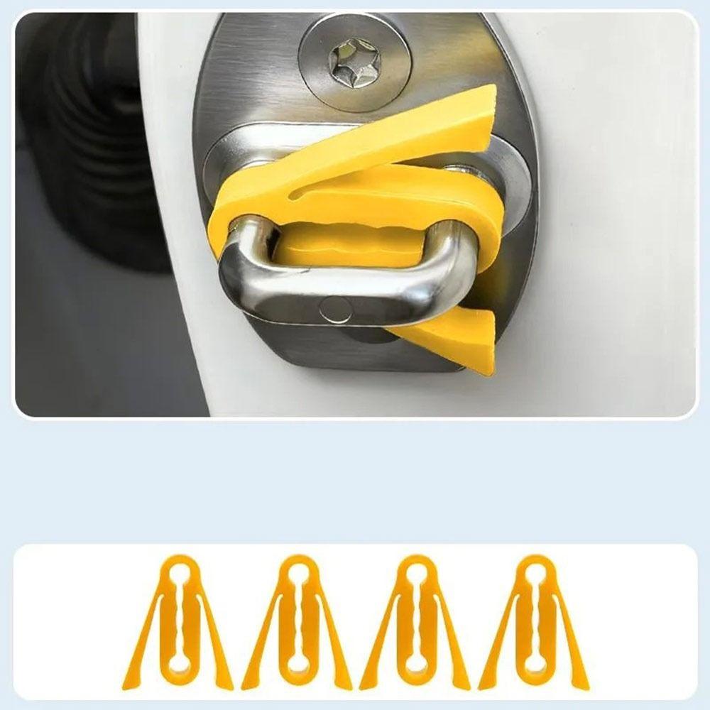 4 Stück Dichtung Autotürschloss Schalldämpfer Puffer Schalldämmung Türschlossabdeckung Auto Zubehör