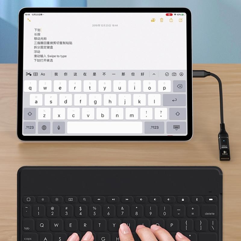 Fast Speed USB Type C OTG Adapter With Nylon Braided Cord Supports 10Gbps Transmission 5V3A Fast Charging