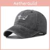Embroidery Cotton Dachshund Vintage Dog Baseball Cap Curved Brim Casual Outdoor