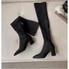 Over-knee Boots Boots Women's 2025 Autumn New Boots Knight Boots Elastic High Socks Boots Women's Thin Boots