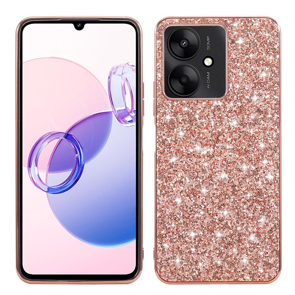 Für Xiaomi Redmi 13C 4G/5G/13R 5G/Poco C65 4G/M6 5G Hülle TPU+PC Glitzer Handyhülle