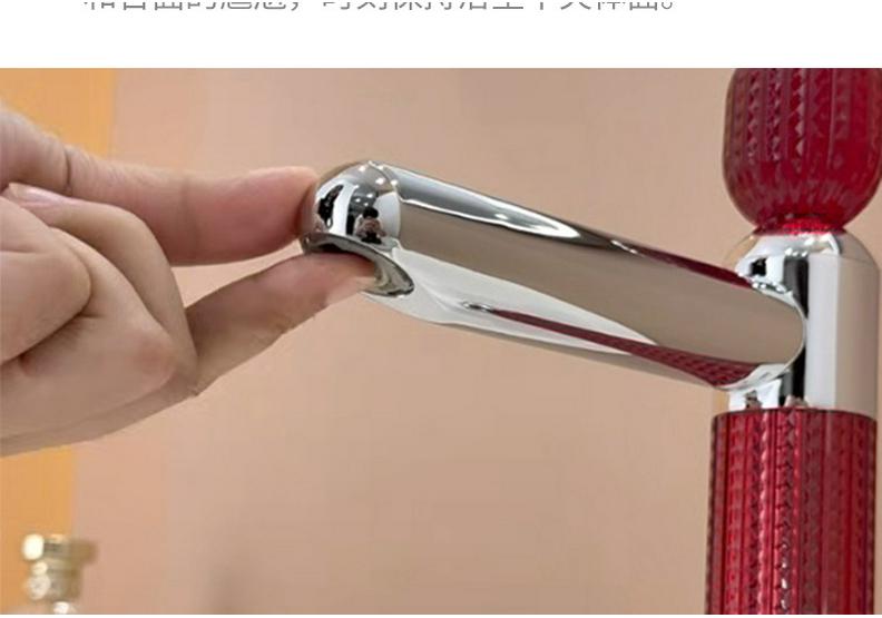 Luxury Crystal-Textured 304 Stainless Steel Faucet with Removable Aerator