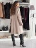 2024 Bestseller Women's Single-Breasted Wool Coat - Autumn/Winter Collection, Simple Long Sleeve, Solid Color