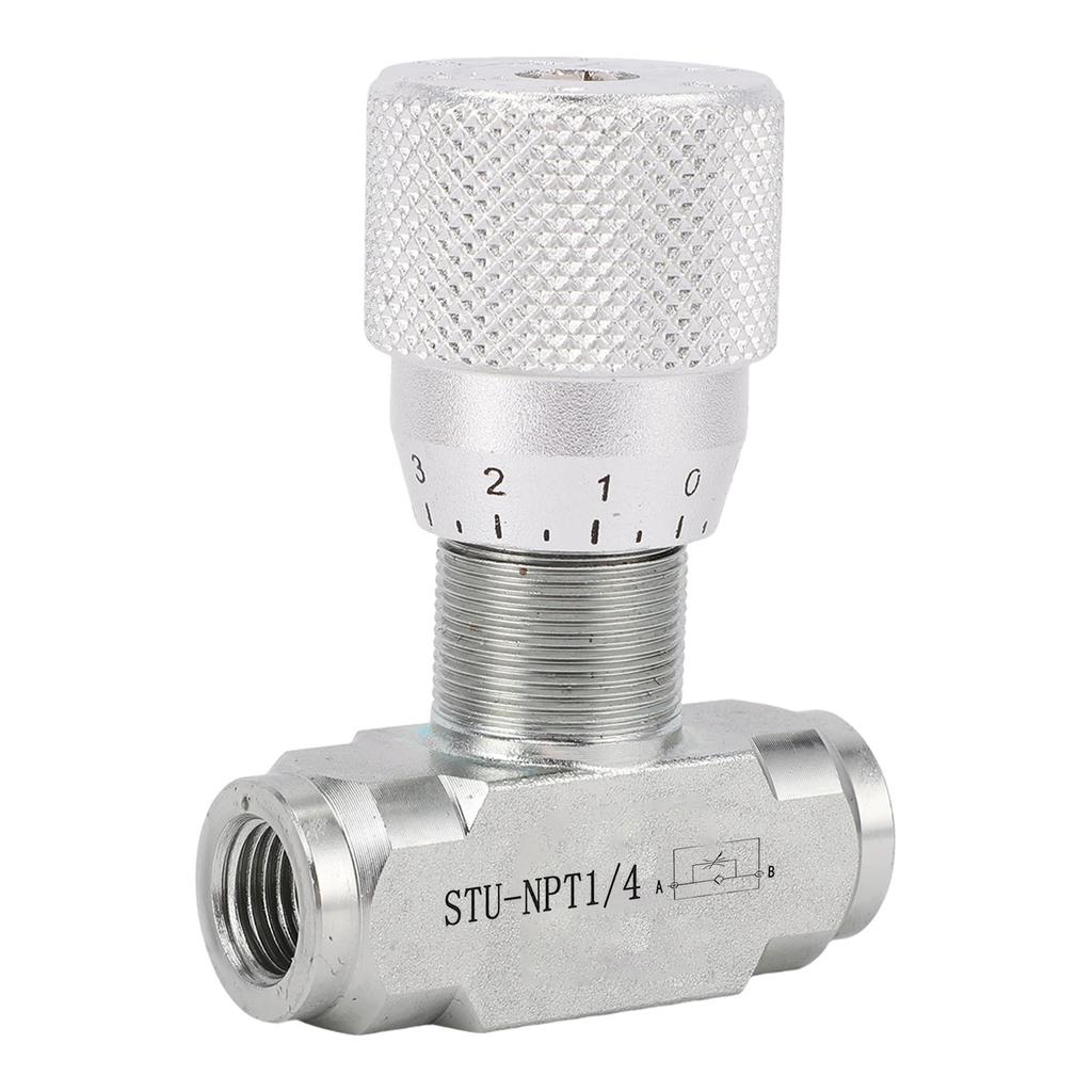 Hydraulic Flow Control Valve 1/4 Inch 5800PSI Alloy Steel Throttle Check Valve for Hydraulic Oil Gas