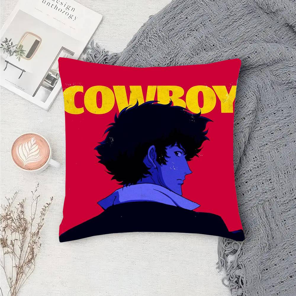 Animation C-Cowboy B-Bebop Spike Pillow Case Fashion Square Pillowcase Bedroom Sofa Room Ins Decoration Leisure