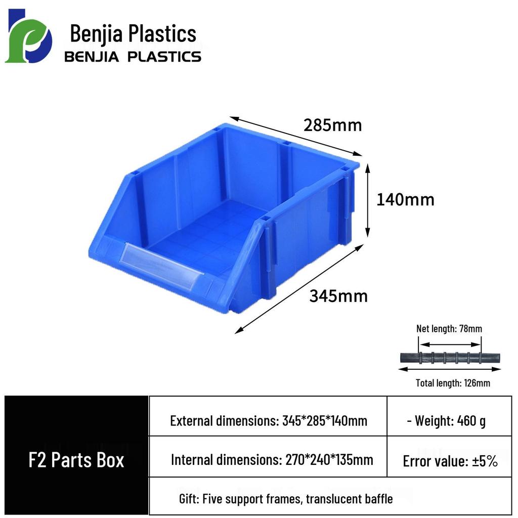 Large Wall-Mounted Plastic Screw Organizer with Compartments