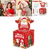 Santa Christmas Money Box With Red Paper Material For Festive Home Decor And Celebrations
