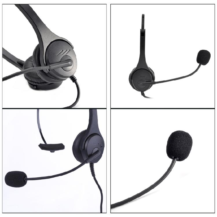 Ergonomisches Over-Ear-USB-Headset mit geräuschunterdrückendem Mikrofon, breite Kompatibilität, PC/Laptop-Headsets