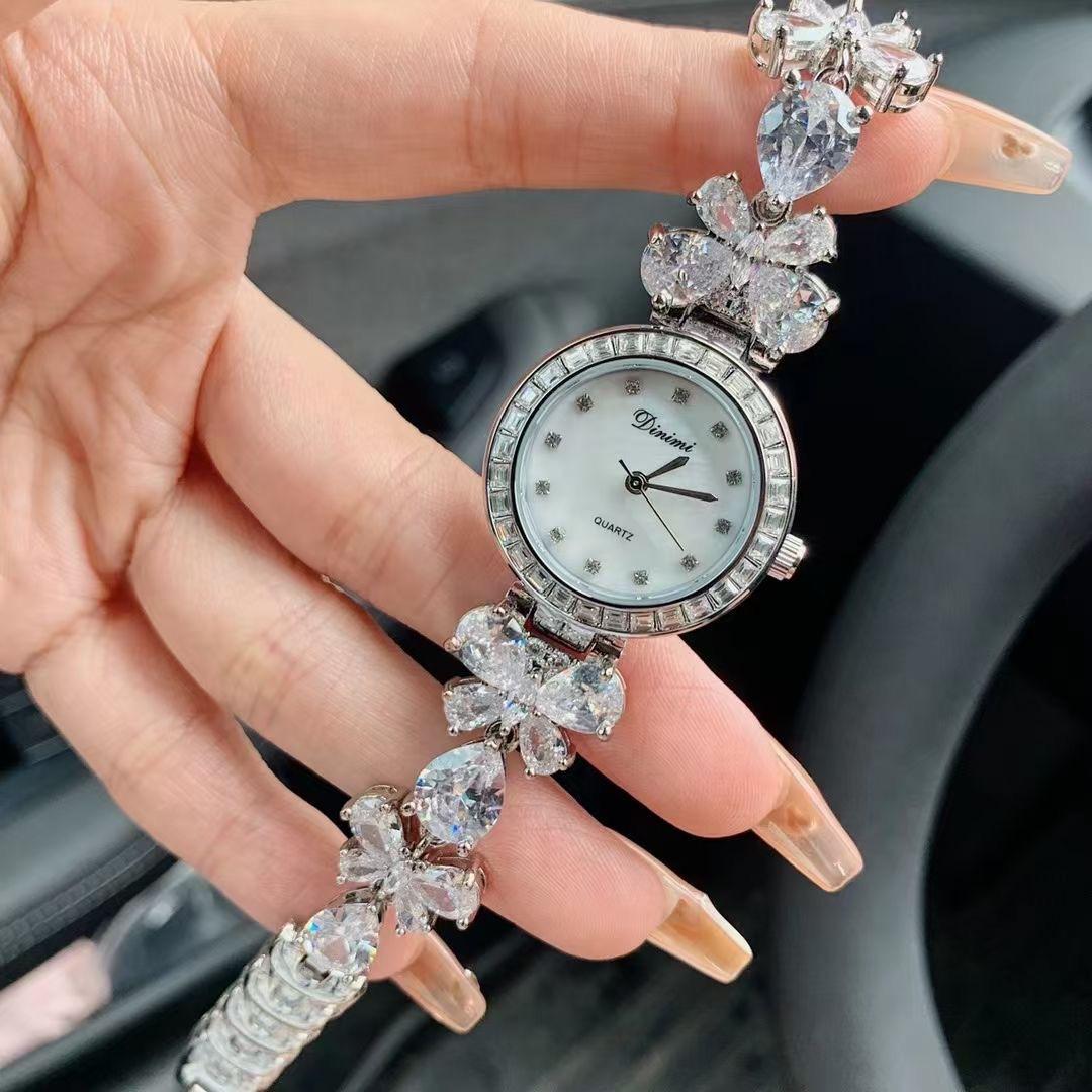 Butterfly Bracelet Watch Women S Watch With Diamonds Fritillary Full Diamond Watch 88434