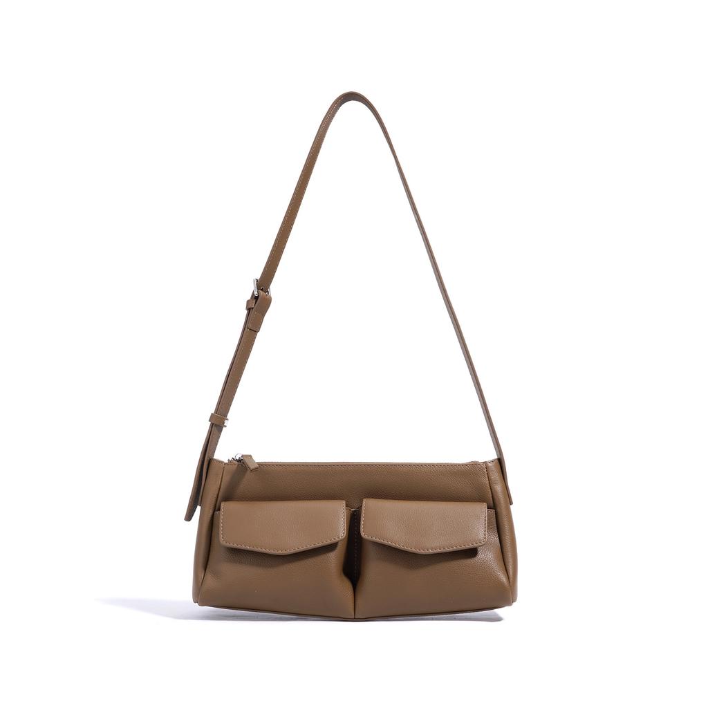 New Niche Shoulder Bag High-end Leather Small Bag Fashion Versatile Casual Commuter Messenger Bag