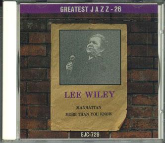 

CD LEE WILEY - Greatest Jazz 26 EJC726 ECHO INDUSTRY Япония Джаз