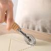 Stampo per biscotti in acciaio inox con goffratura laterale, macchina da taglio manuale per la cottura di dolci, utensili con rotella per decorazioni