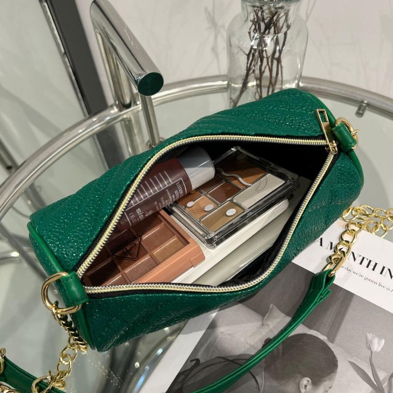 Chain Small Bag Spring and Summer New Fashion Messenger Bag One Shoulder Women's Bag Cylinder Bag One Piece