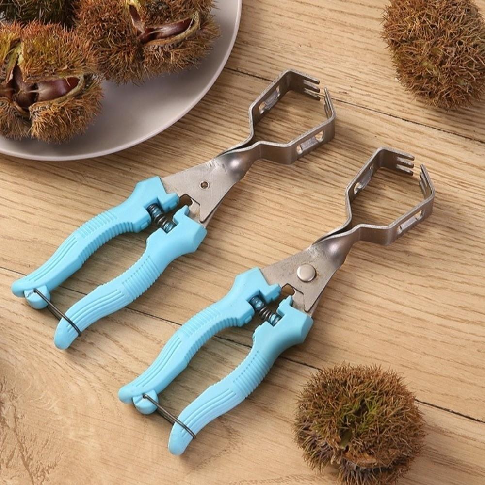 Stainless Steel Chestnut Opener Multi-Functional Chestnut Clip Peeler  Nut Processing