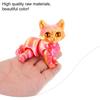 Yousheng 3D Printed Cat Ornament Articulated Cat Figurine with Flexible Limbs And Tail Desktop Pet Cat Fidget Toy for Adults Kids Home Office