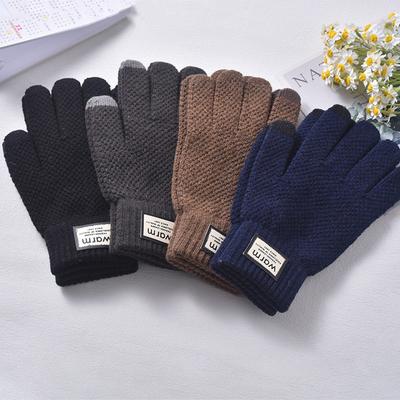 Gloves Men's Winter Gloves Are Piled and Thickened To Keep Warm, Comfortable, Cold-proof, Frost-proof and Windproof, Gloves for Cycling Work