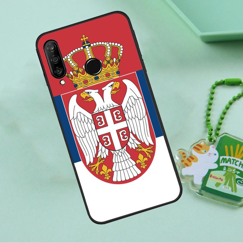 Serbia Flag For Huawei Nova Y90 Y70 Y60 Y61 Y91 Y72 9 10 SE 12i 12s 11i 5T P60 Pro P20 P30 P40 Lite Case
