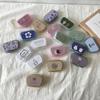 Ins with Mirror Floral Animal Printed Cute Contact Lens Box Portable Contact Lens Case Companion Box Travel Contact Lenses Case