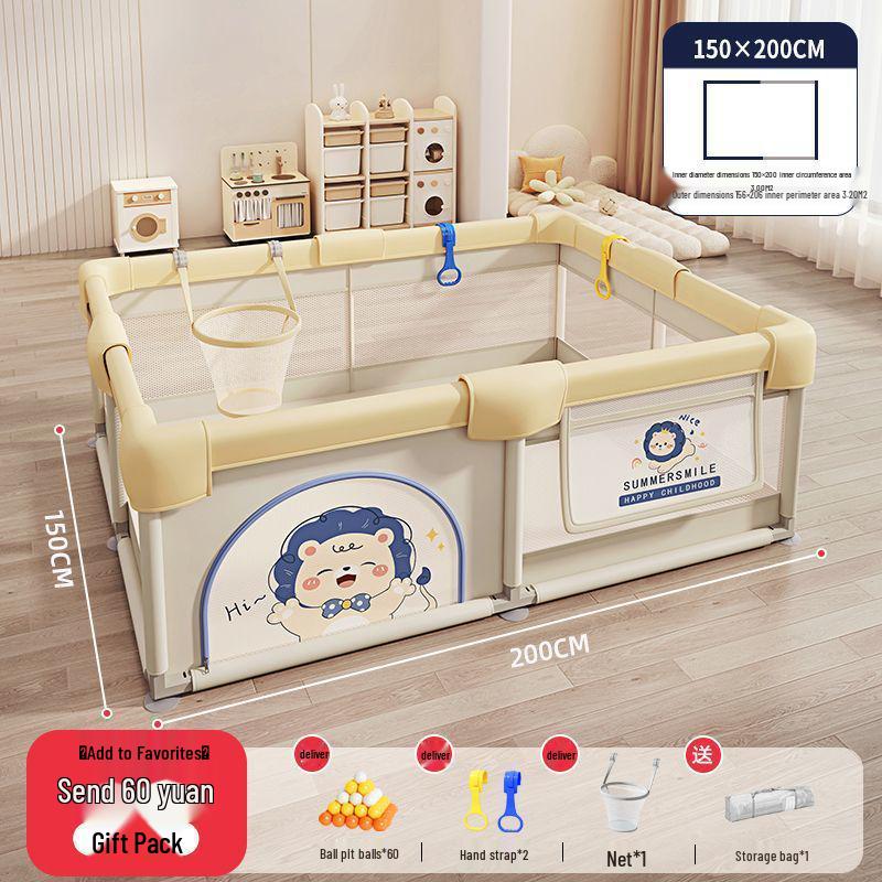 Indoor Baby Playpen & Crawling Mat: Safe Protective Fence & Walker