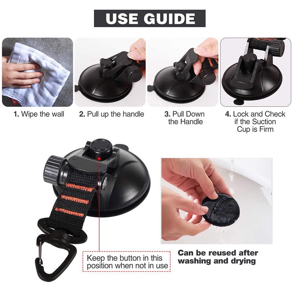 Portable 360° Rotating Car Tent Suction Cup Set for Home and Travel