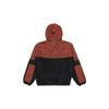 Nike Color-Block Spliced Fleece-Lined Zipper Sport Pullover Hoodie Men Tops Fescue-Red CK3107-010