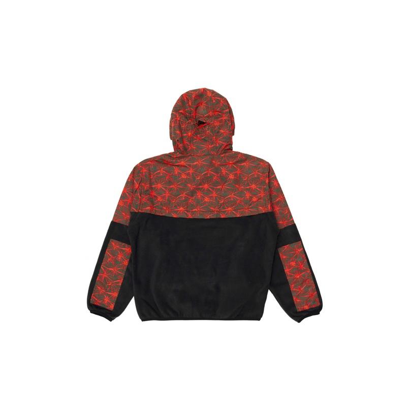Nike Color-Block Spliced Fleece-Lined Zipper Sport Pullover Hoodie Men Tops Fescue-Red CK3107-010