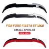 Spoiler für Ford Fiesta MK8 8.5 ST 2018-2022 Heckverlängerung Kleiner Flügel Heck ABS Hochglanz Schwarz Carbon-Stil Autozubehör