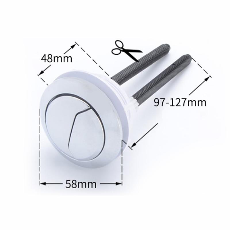 1 Stücke Dual Flush Toilette Tank Taste 38Mm/48Mm/58Mm Runde Form Closestool Tasten