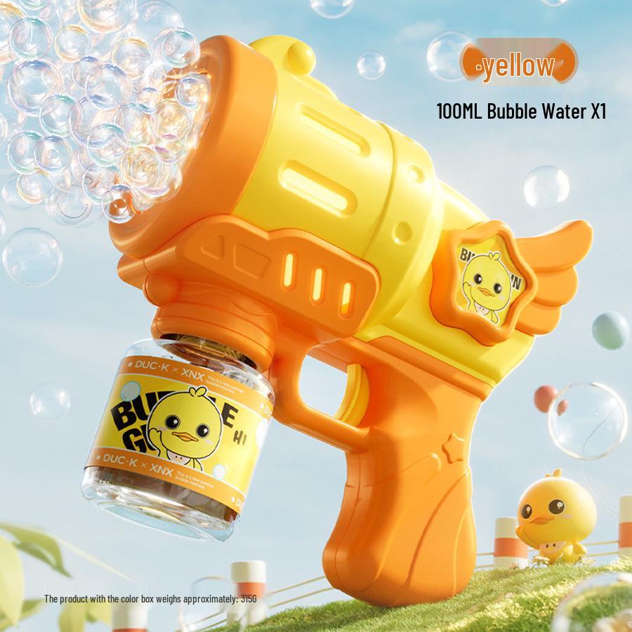 Electric Bubble Fire Truck Toy: Automatic Light-up Bubble Gun for Kids' Outdoor Fun