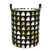 Custom Halloween Cute Duck Laundry Hamper Large Storage Basket Cartoons Girls Boys Toy Organizer