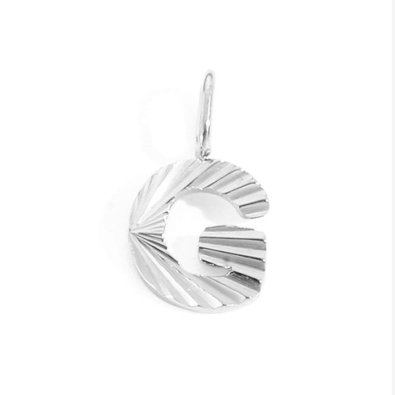 Alphabet Charms: Stainless Steel Letter Pendants - Personalized Jewelry Accessories