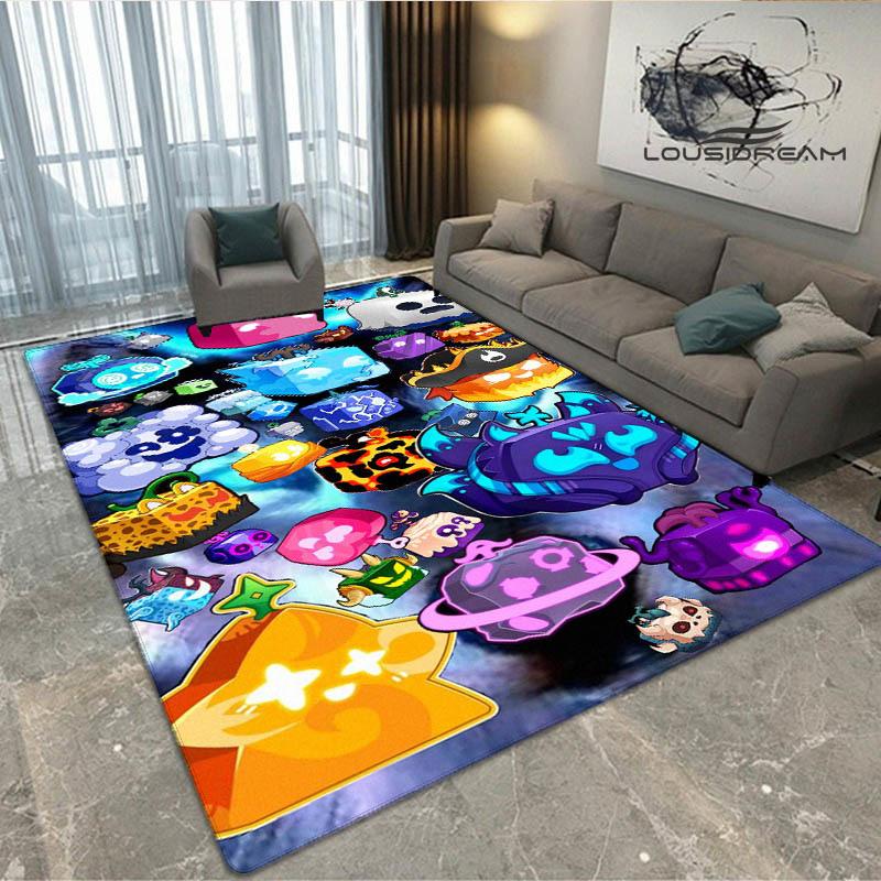 Spiel B-blox Früchte bedruckter Teppich Rutschfester Teppich Außen Teppiche Läufer Wohnzimmer Schlafzimmer Dekor Teppich für Schlafzimmer Geburtstagsgeschenk