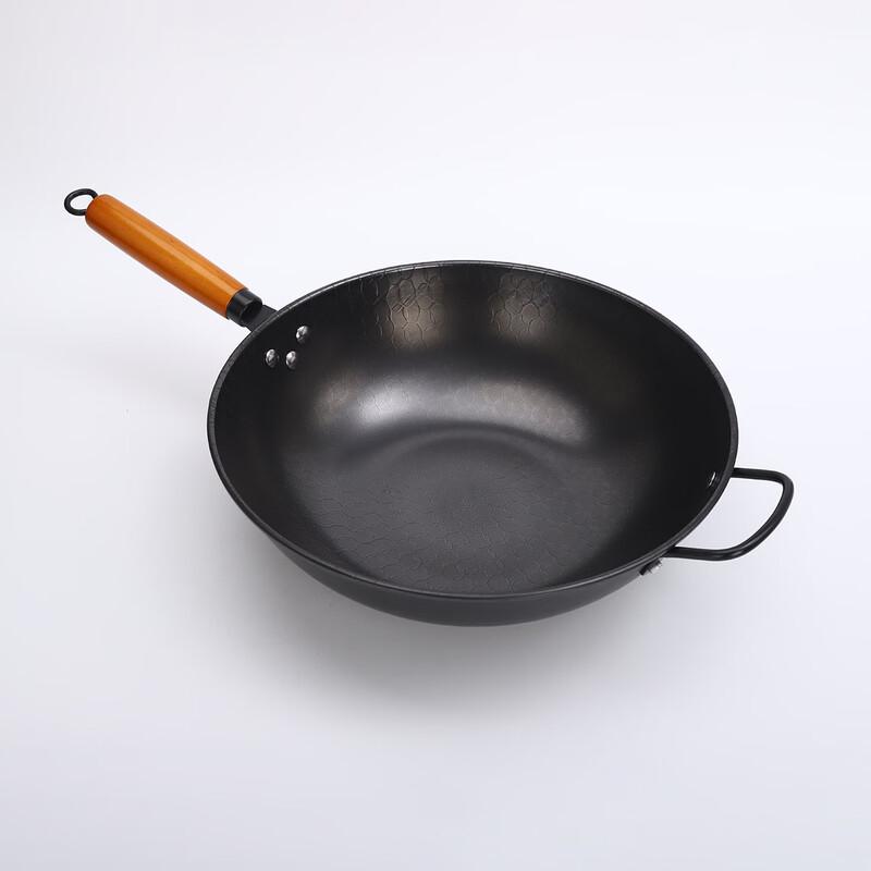 

ZISIZ 34cm Honeycomb Non-Stick Stainless Steel Stir-Fry Wok