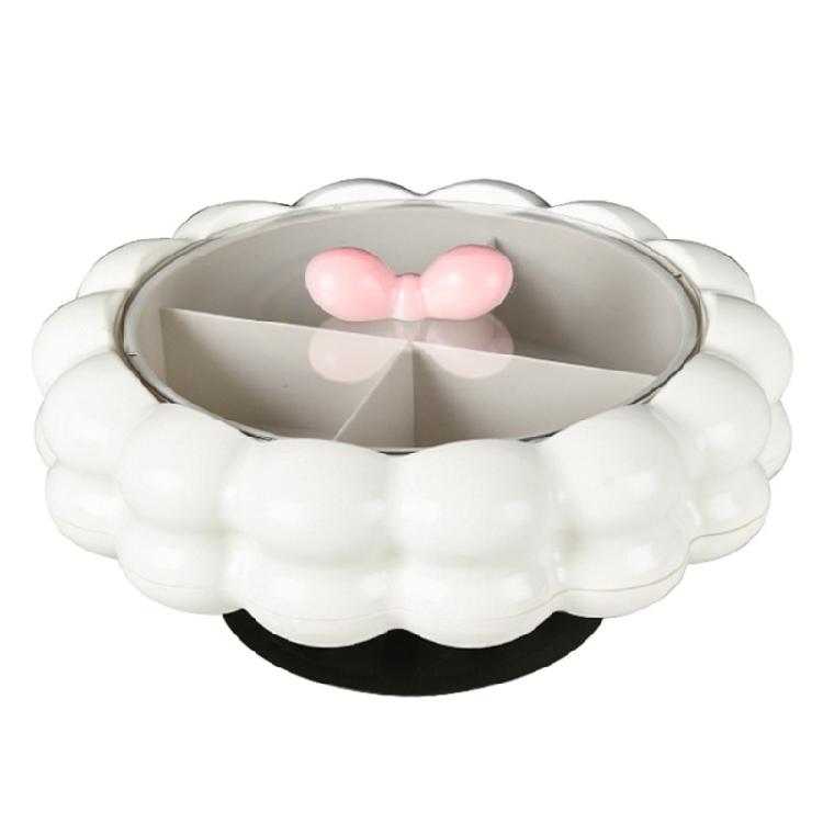 

Space Saving Multi Section Snacks Storage Box Household Dry Goods Serving Tray With Divider Sections белый