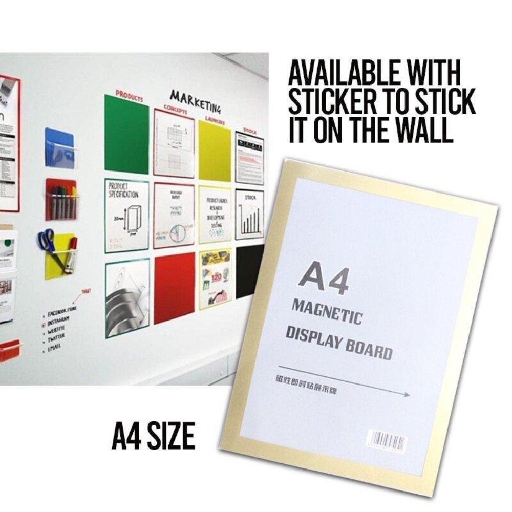 Porta-retratos Magnético Multifuncional Autoadesivo de Parede Molduras Magnéticas para Exibição de Fotos