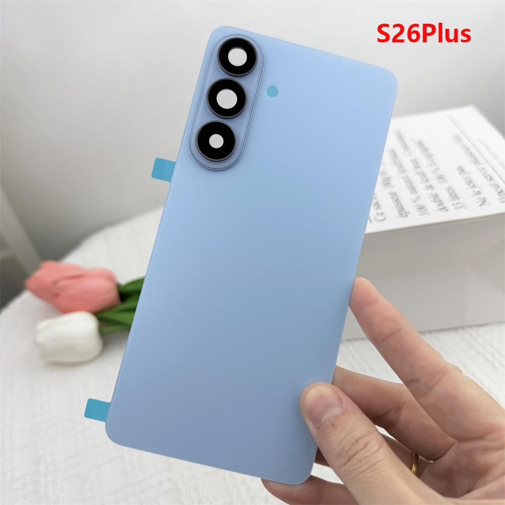 Back Glass Cover For SAMSUNG Galaxy S26 Plus S26+ Back Door Replacement Hard Battery,Rear Housing Cover With Camera Lens
